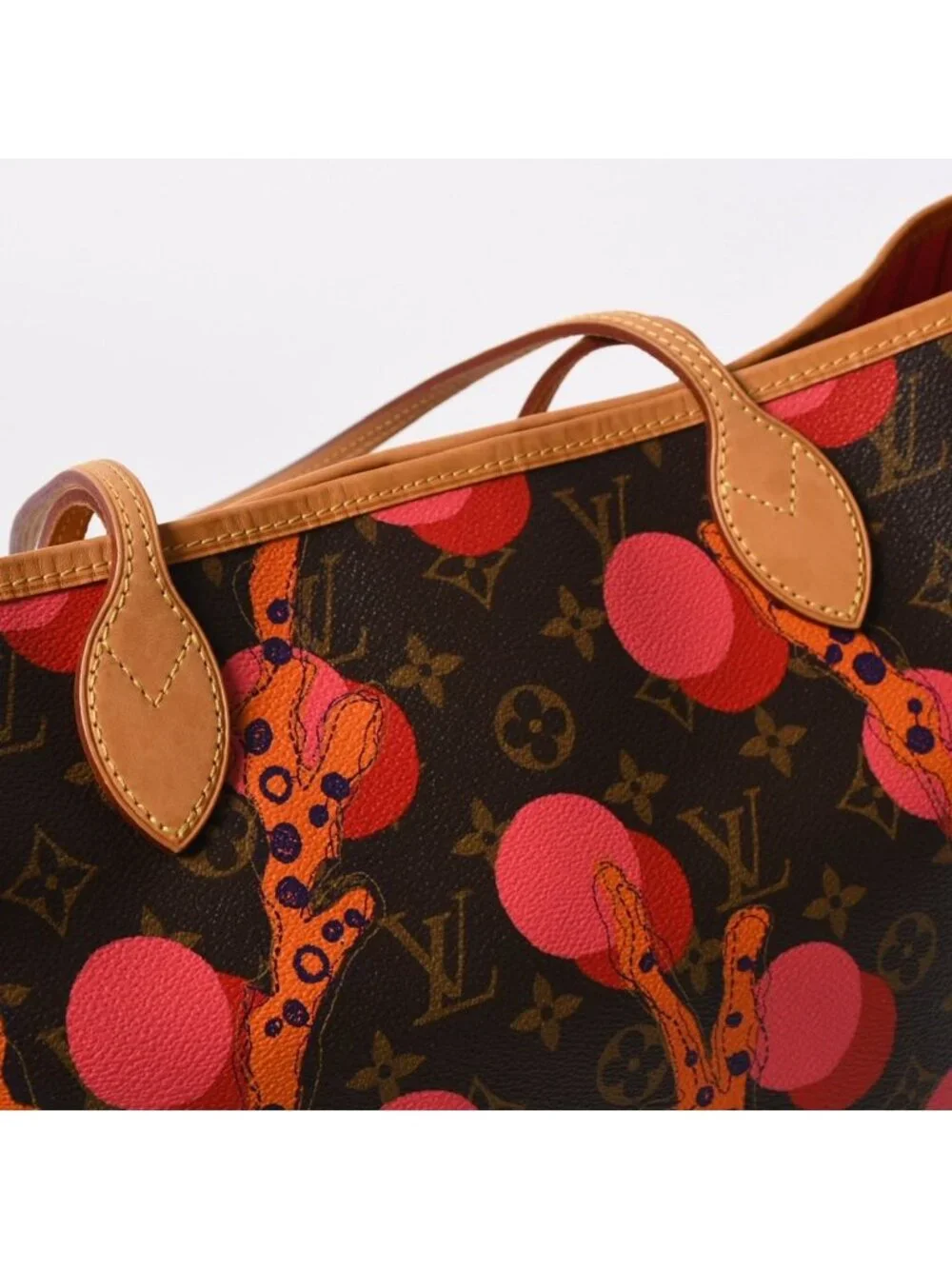 Louis Vuitton Monogram Ramage Neverfull MM Tote Canvas Brown Pink Gold